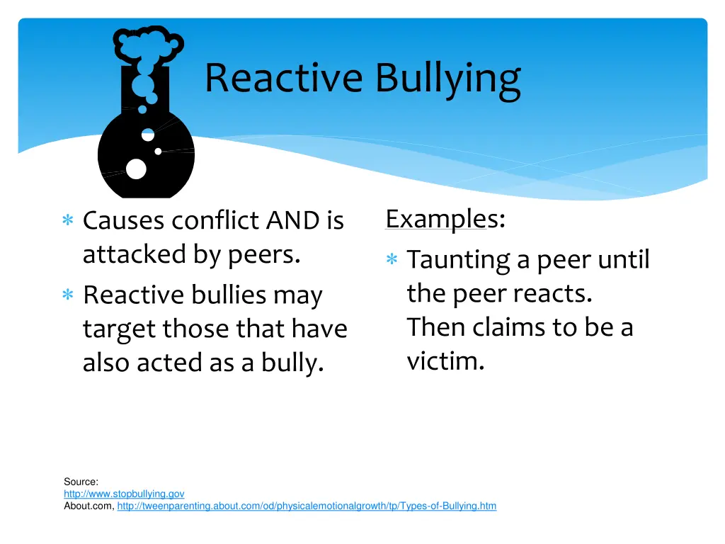 reactive bullying