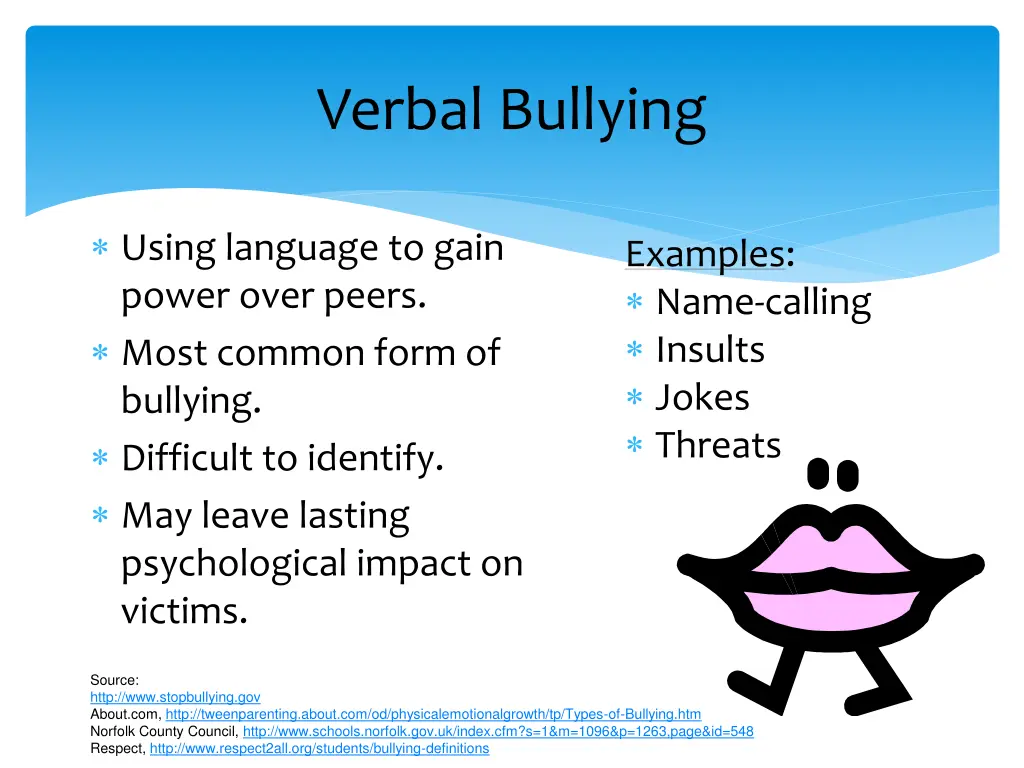 verbal bullying