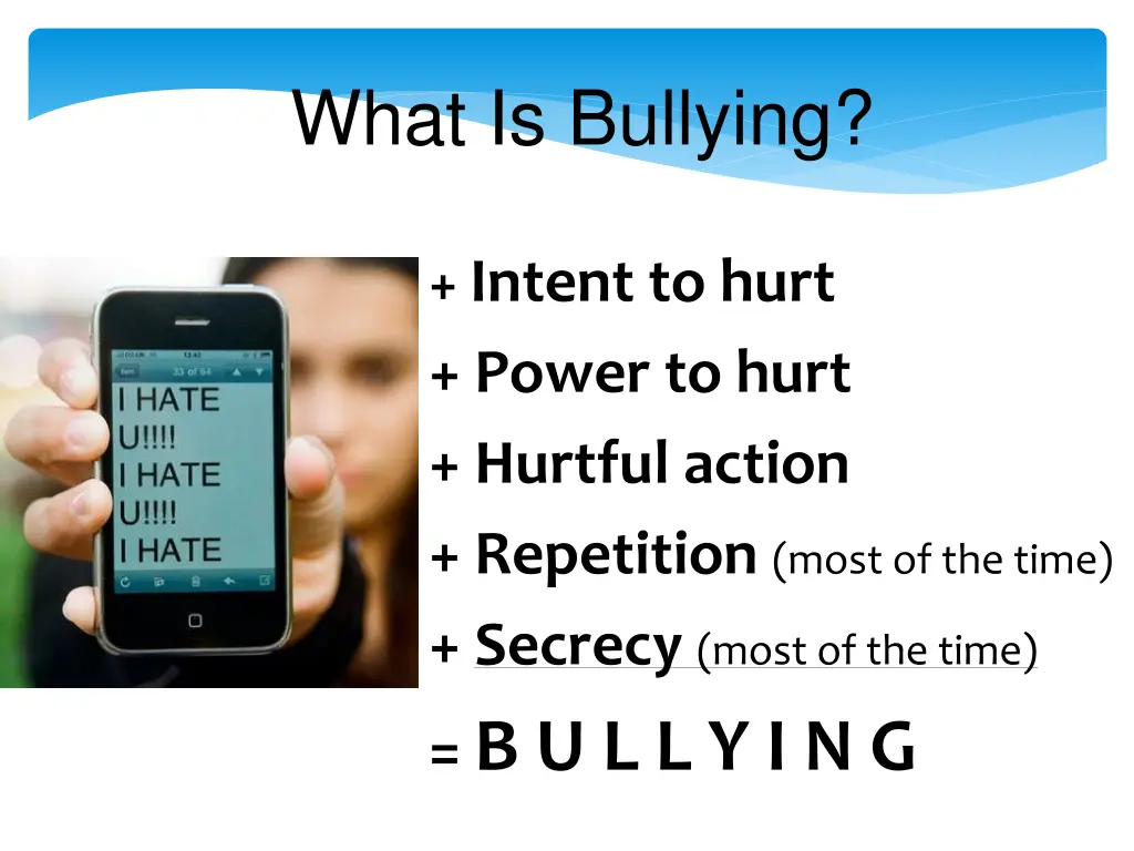 what is bullying 1