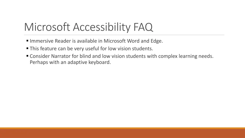 microsoft accessibility faq