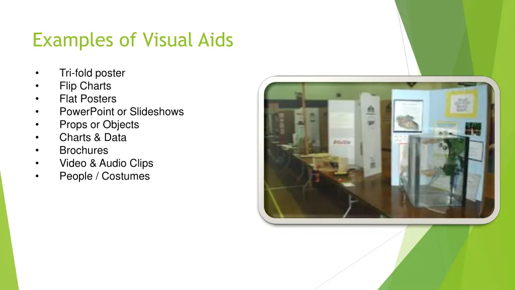 examples of visual aids