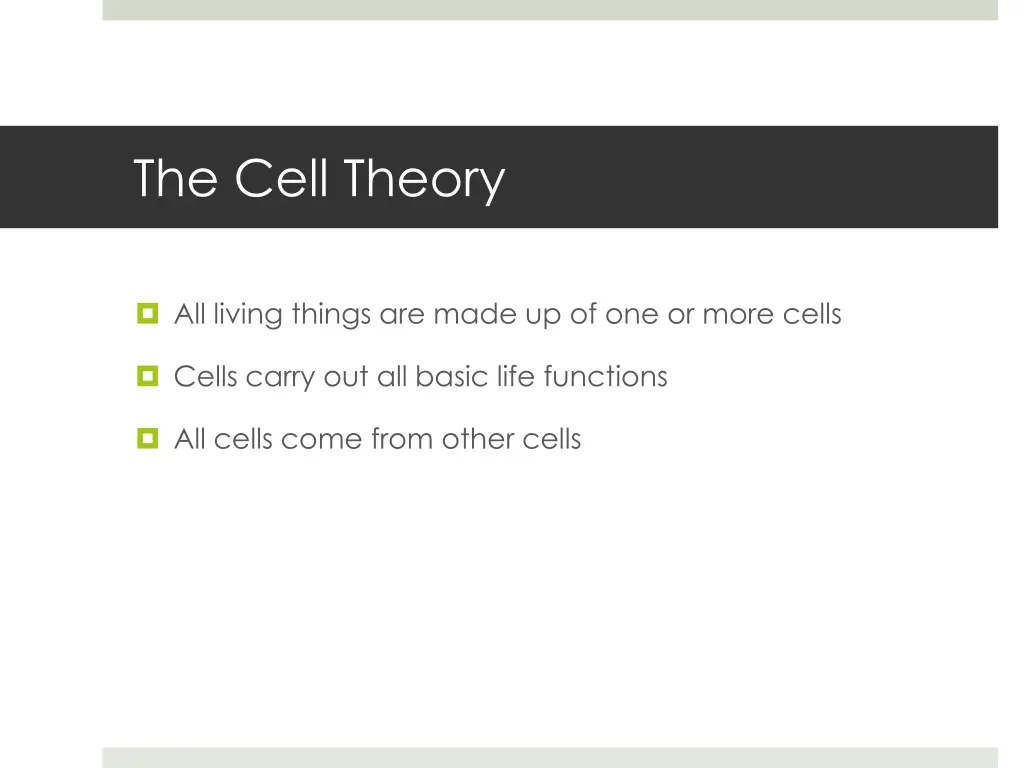 the cell theory