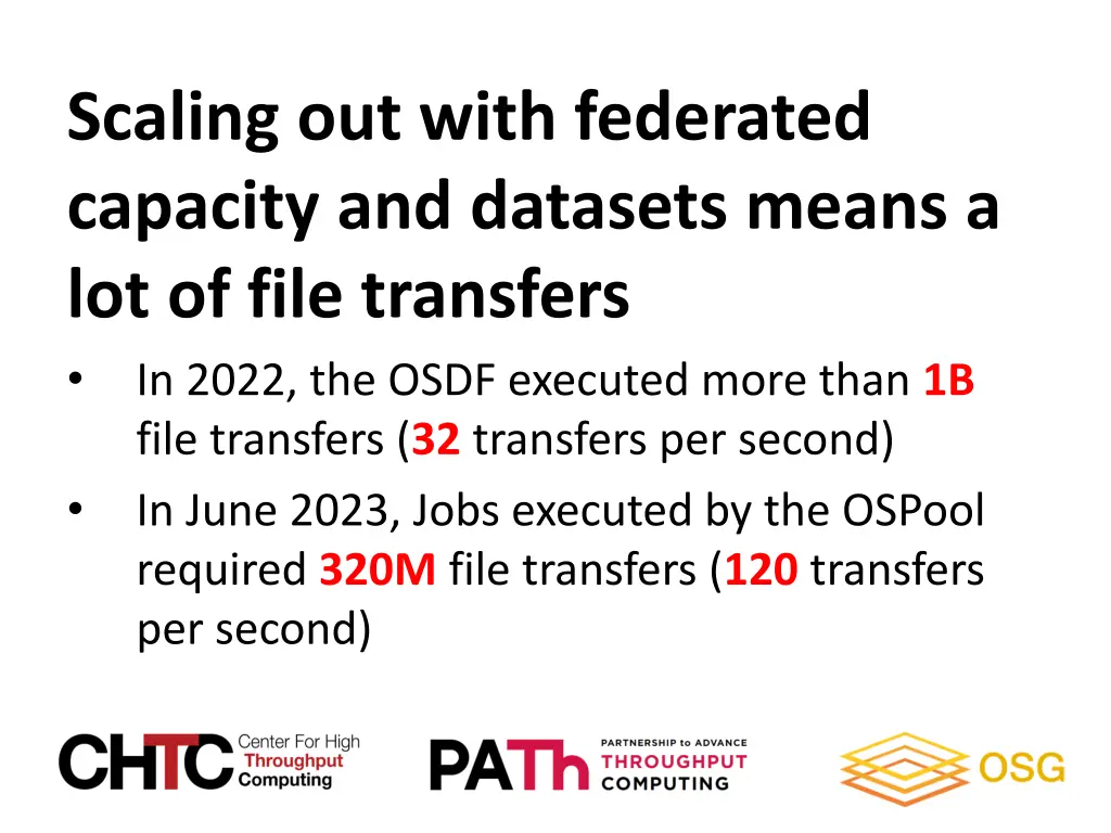 scaling out with federated capacity and datasets