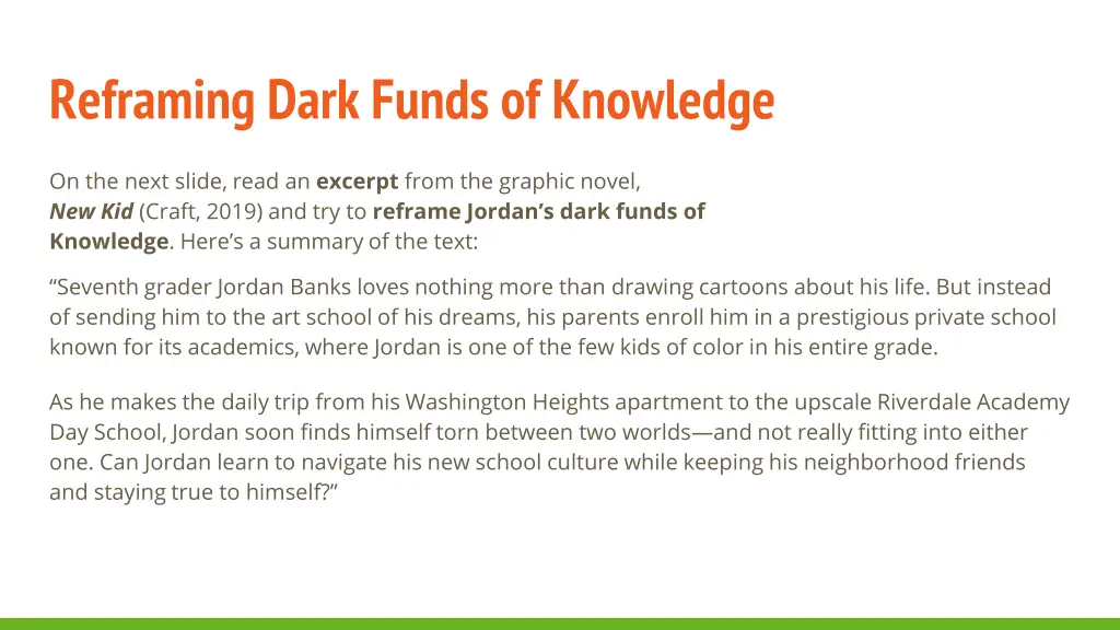 reframing dark funds of knowledge