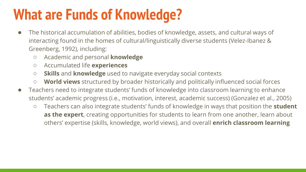 what are funds of knowledge