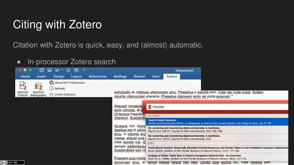 citing with zotero