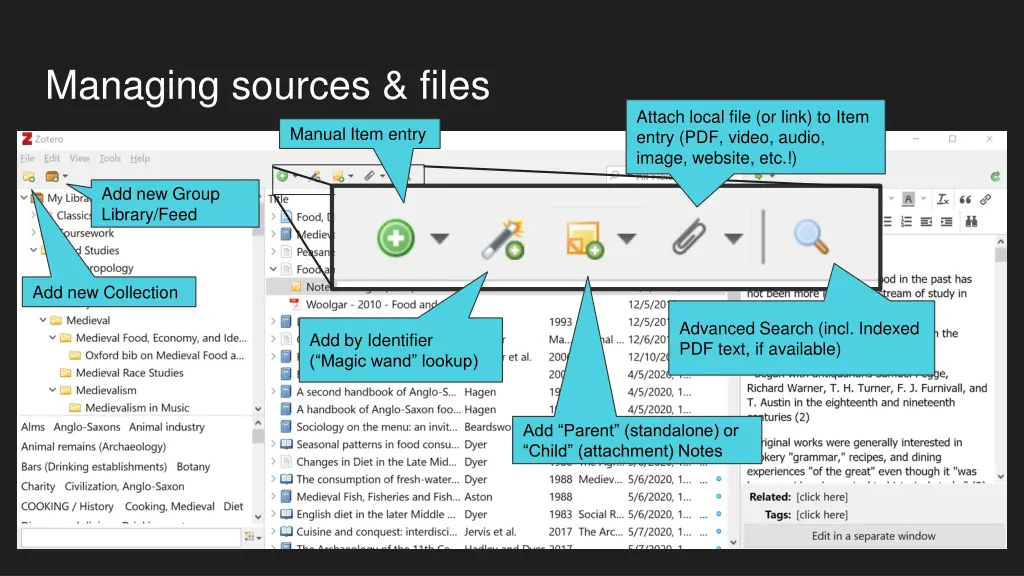 managing sources files