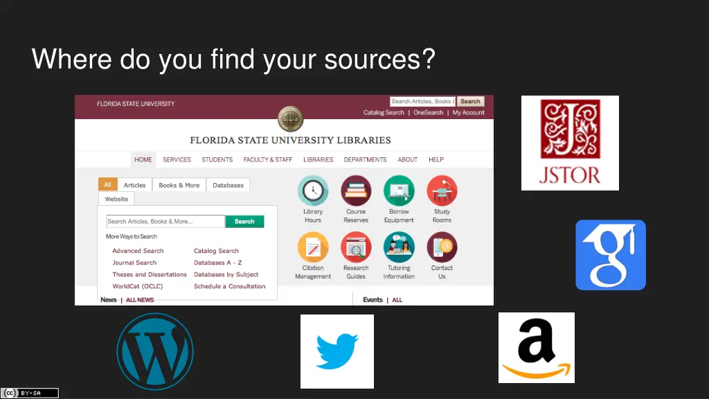 where do you find your sources