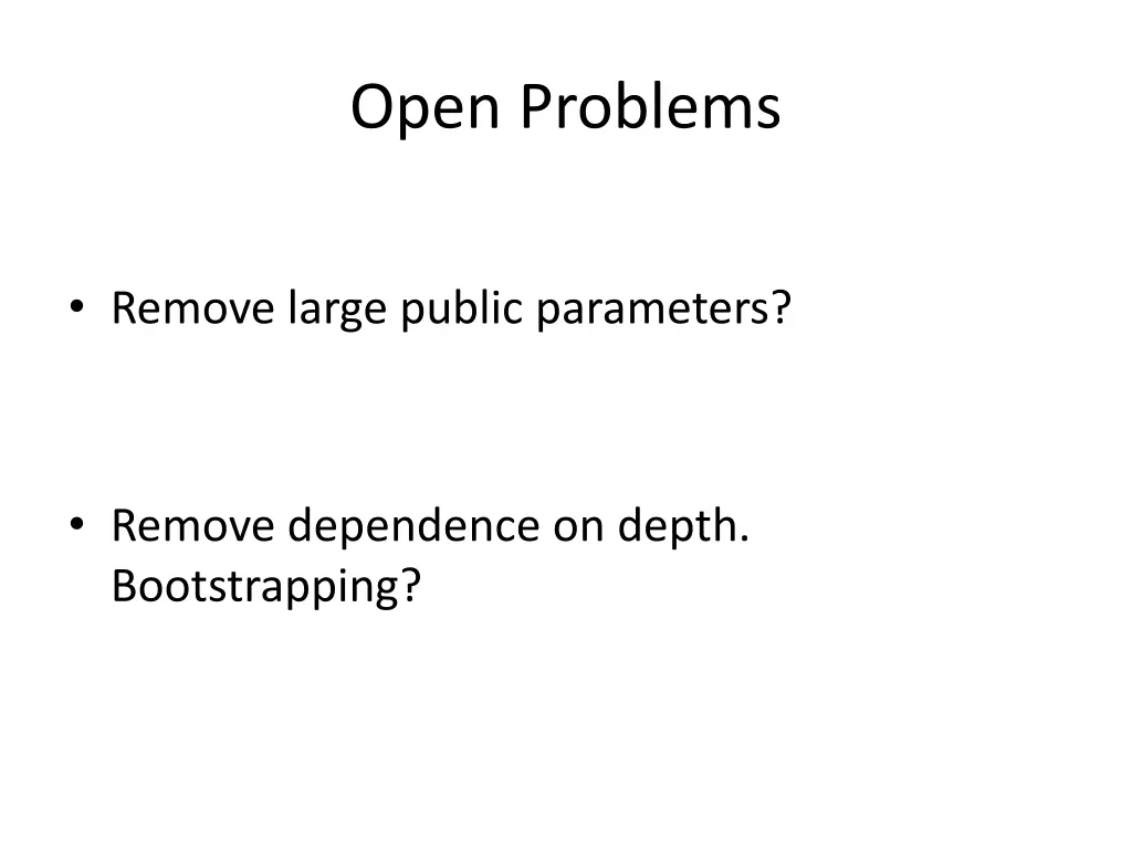 open problems