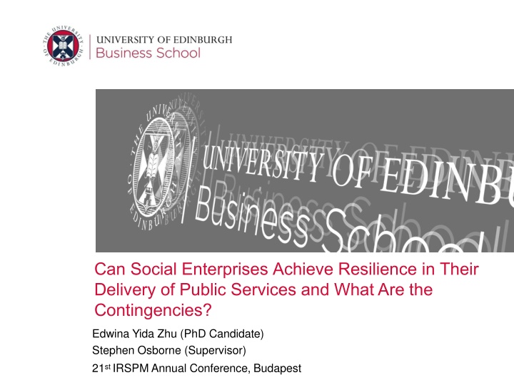 can social enterprises achieve resilience