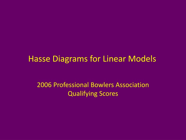 hasse diagrams for linear models