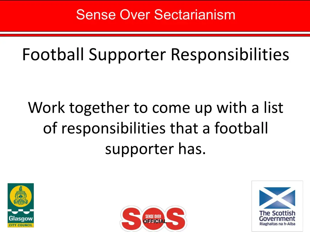 football supporter responsibilities