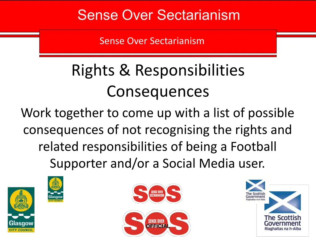 sense over sectarianism sense over sectarianism 2