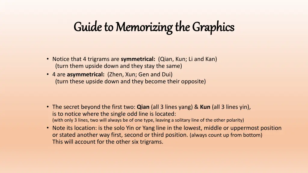 guide to memorizing the graphics guide