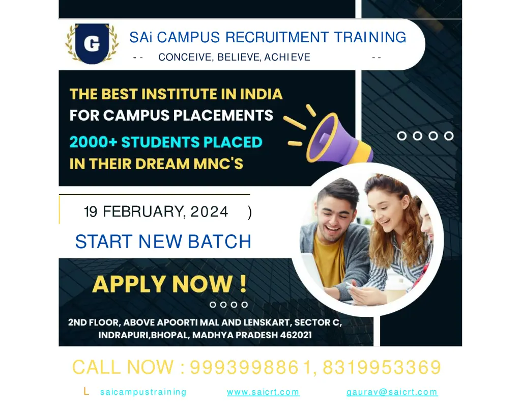 sai campus recruitment training