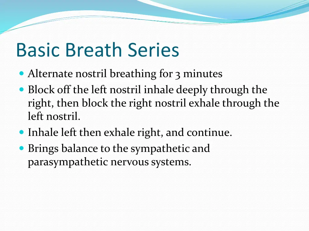 basic breath series 2