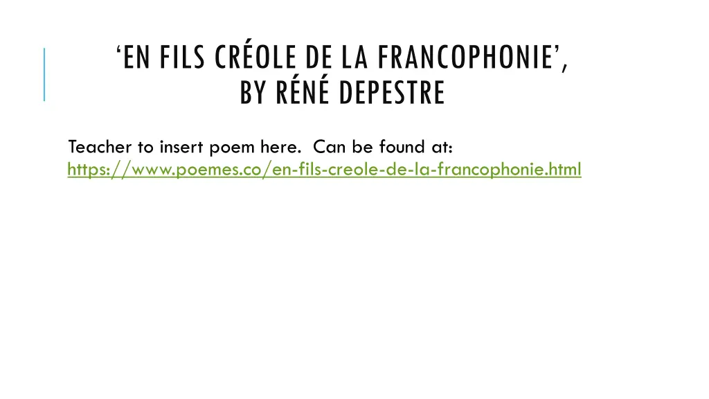 en fils cr ole de la francophonie by r n depestre