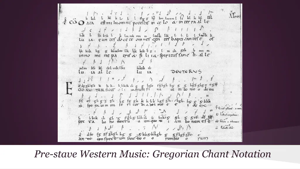 pre stave western music gregorian chant notation