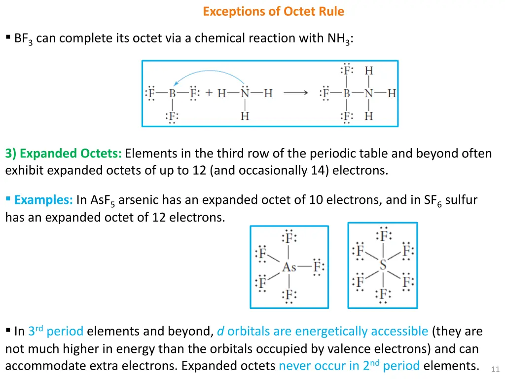 exceptions of octet rule 1