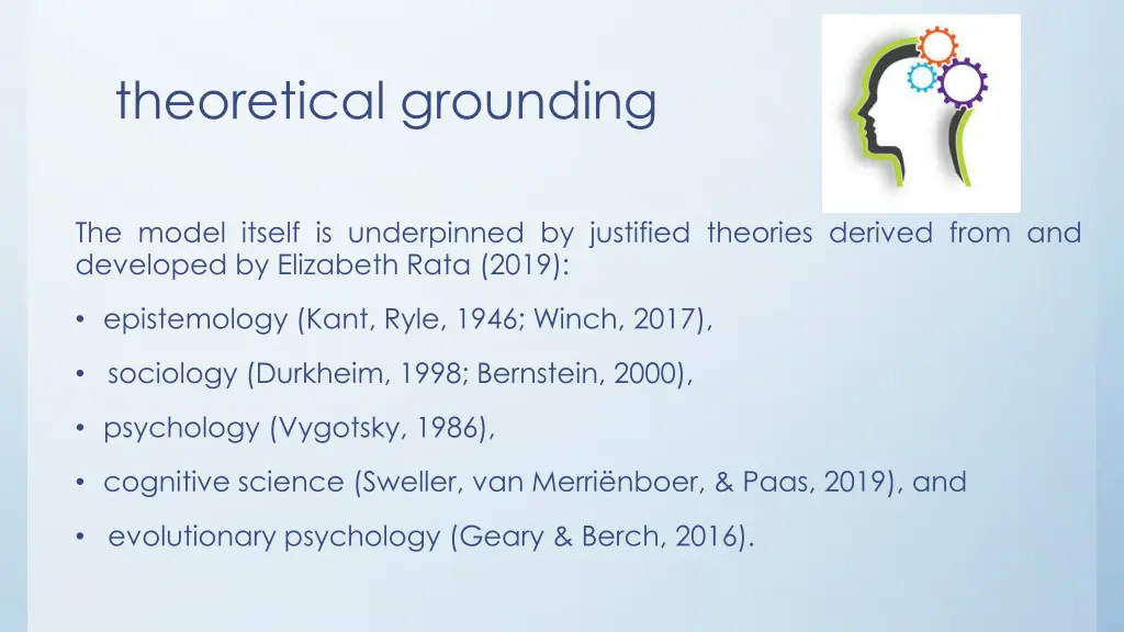 theoretical grounding