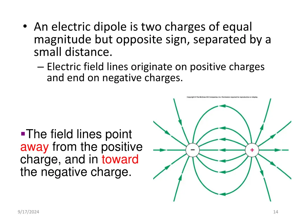 an electric dipole is two charges of equal