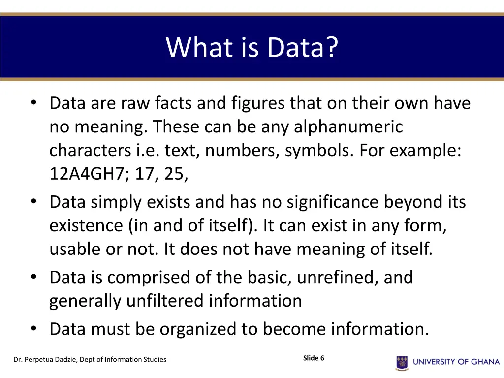 what is data