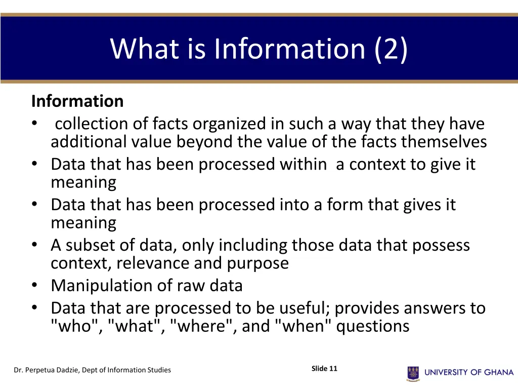 what is information 2