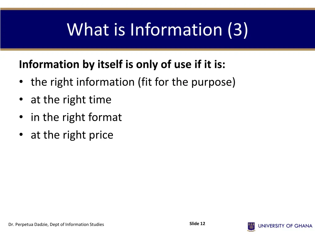 what is information 3