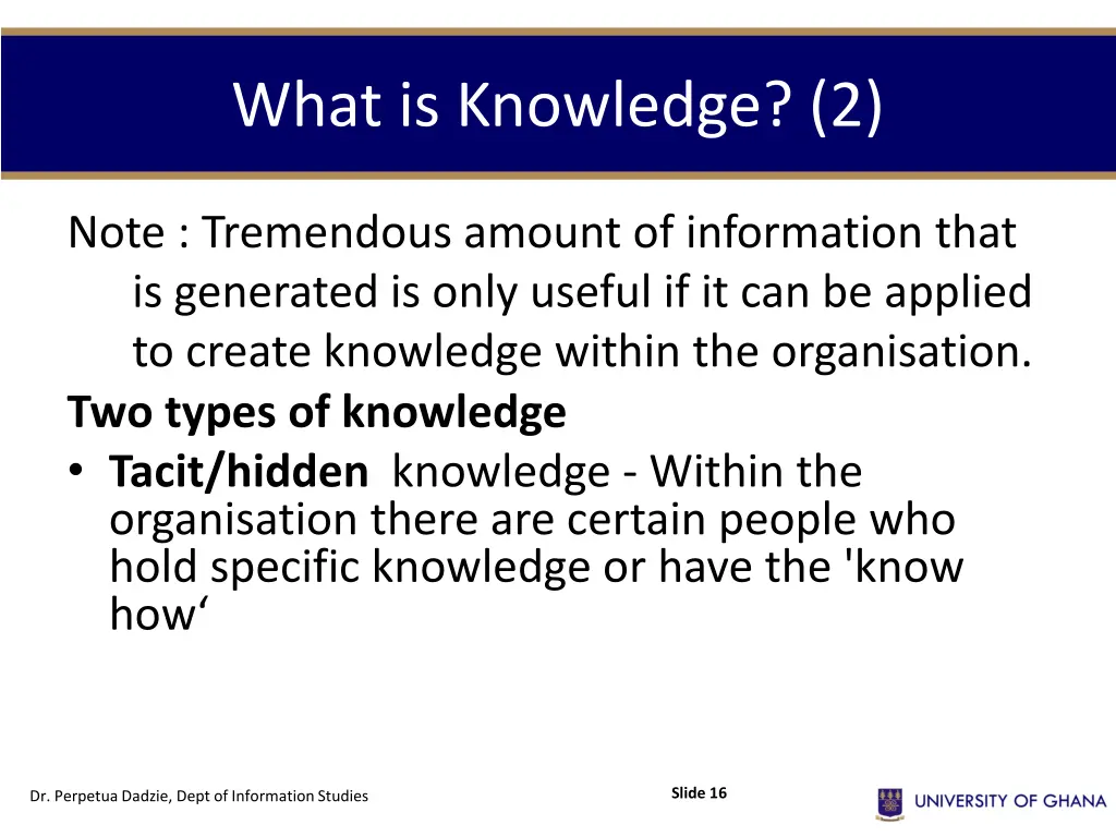 what is knowledge 2