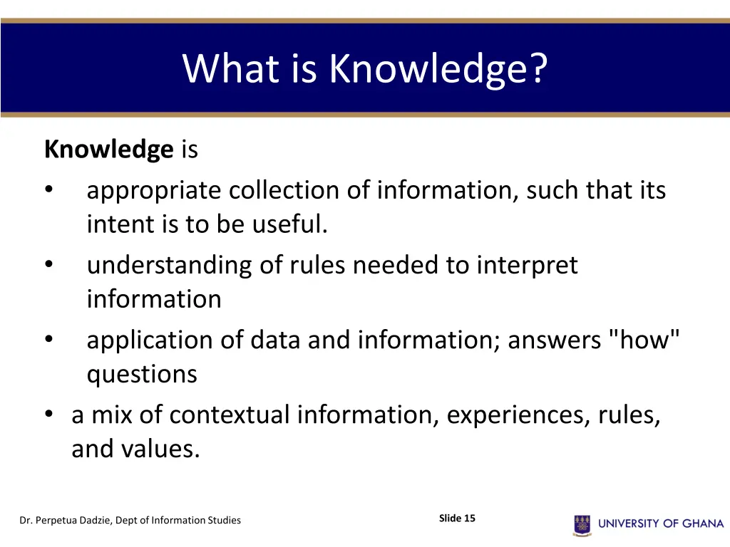 what is knowledge