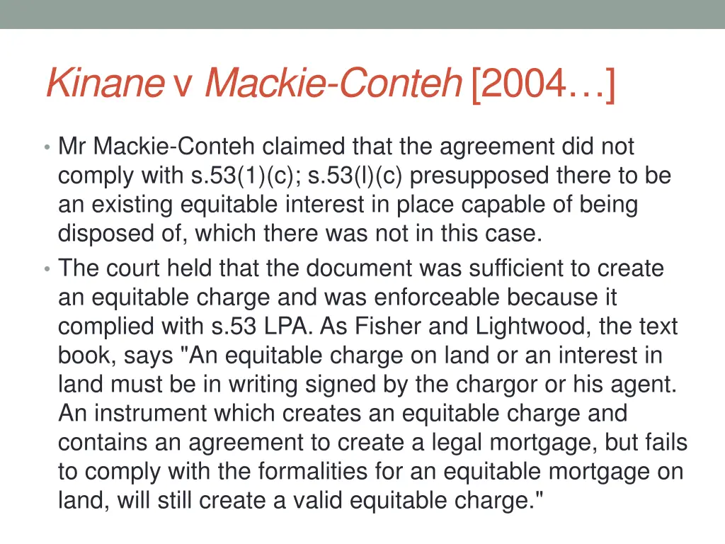 kinane v mackie conteh 2004