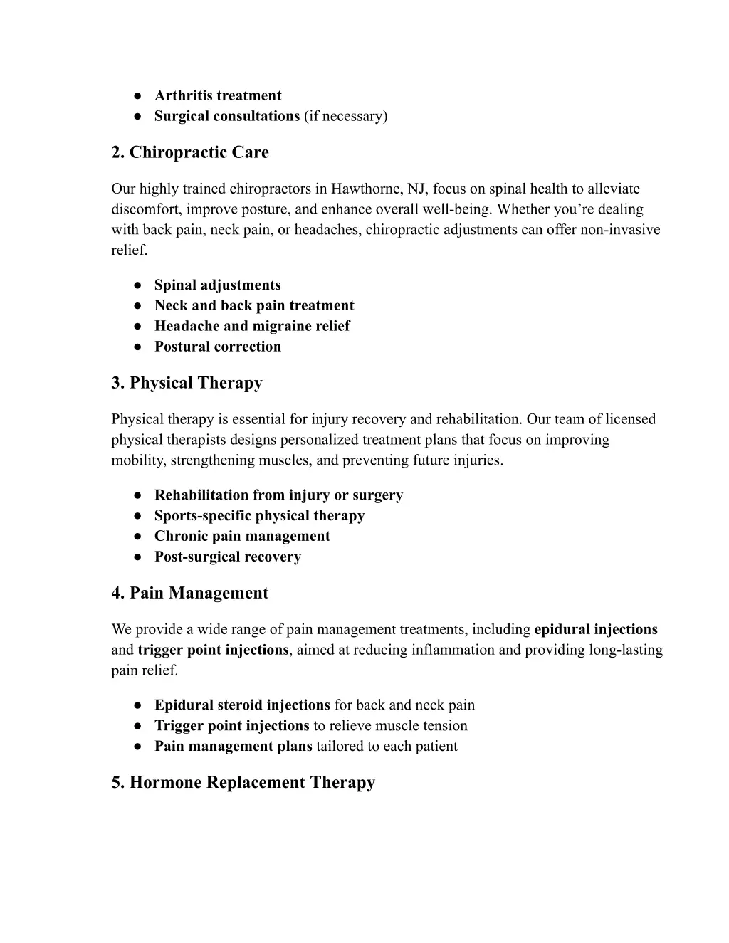 arthritis treatment surgical consultations