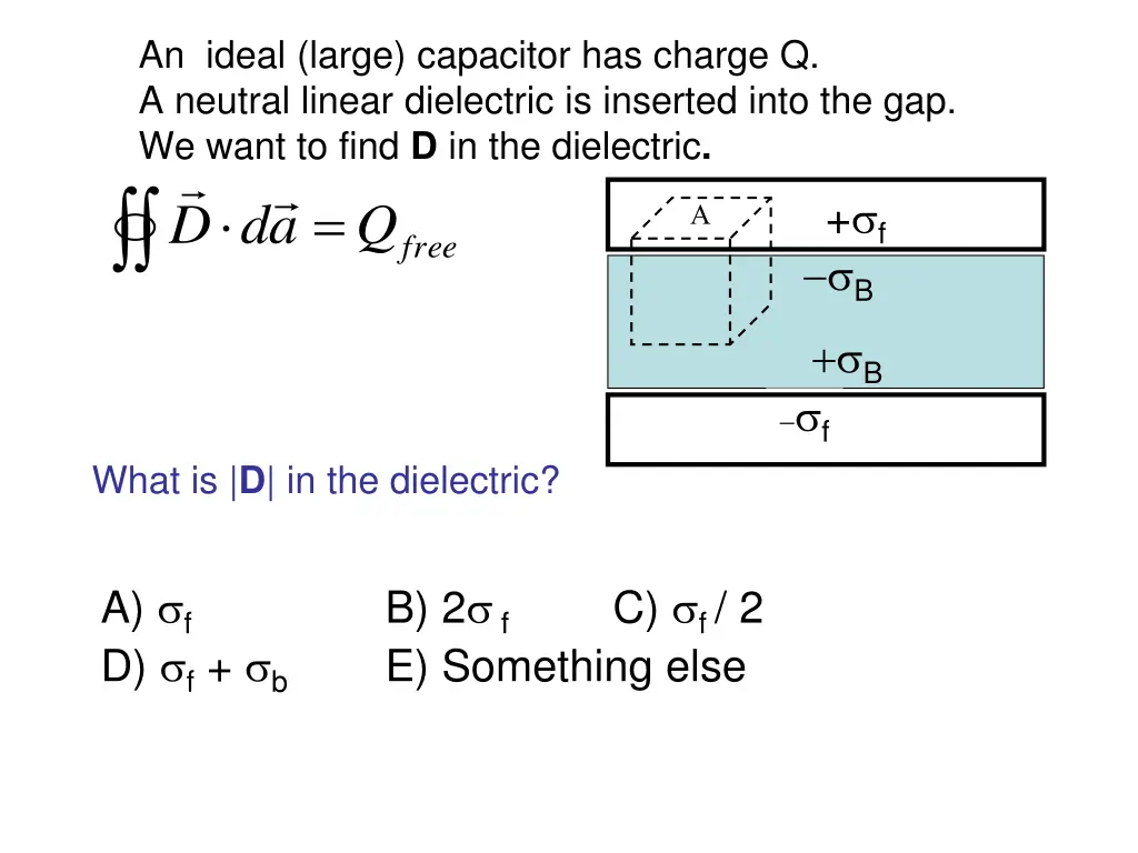 an ideal large capacitor has charge q a neutral 3