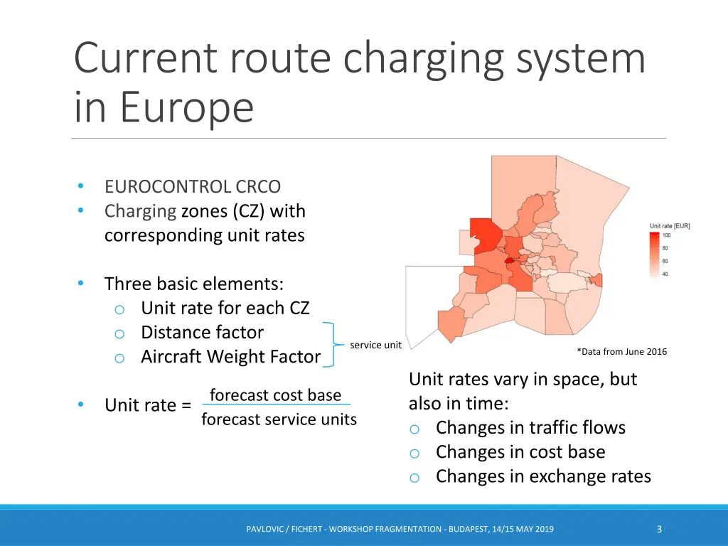 current route charging system in europe