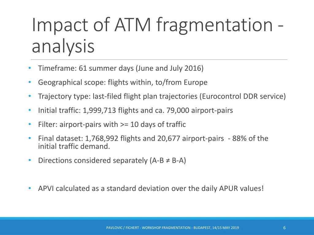 impact of atm fragmentation analysis