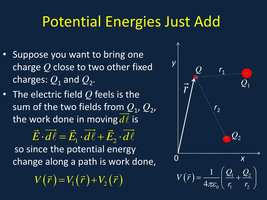 potential energies just add