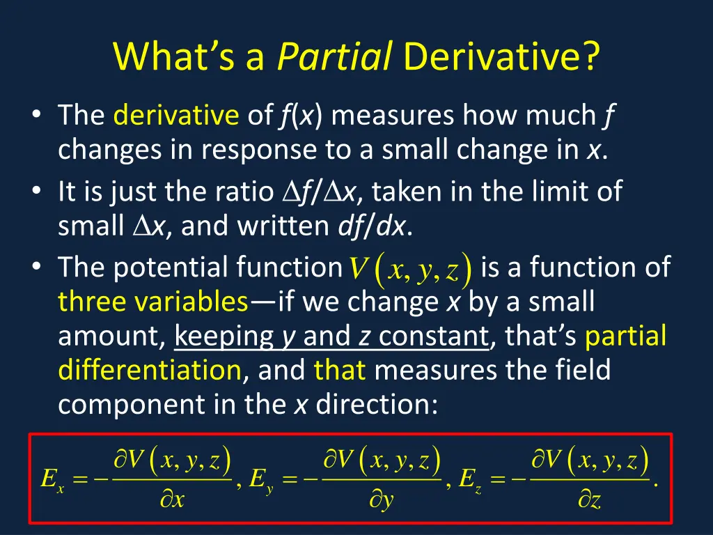 what s a partial derivative the derivative