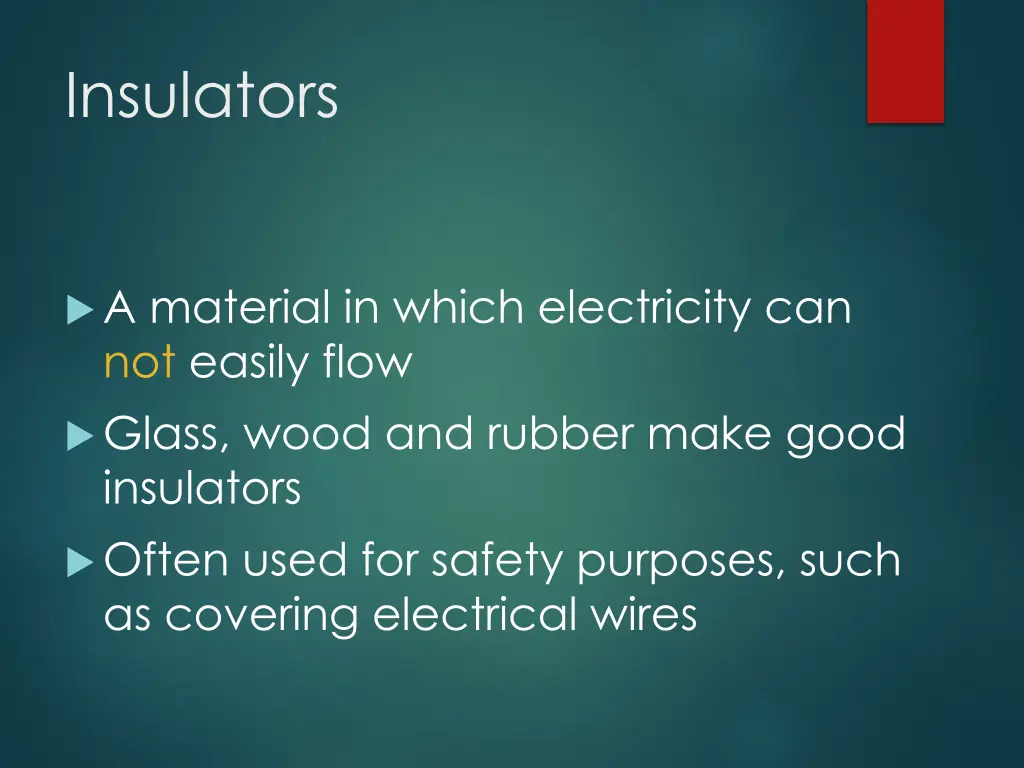 insulators