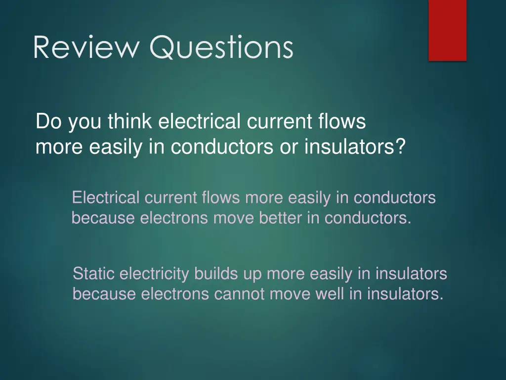 review questions