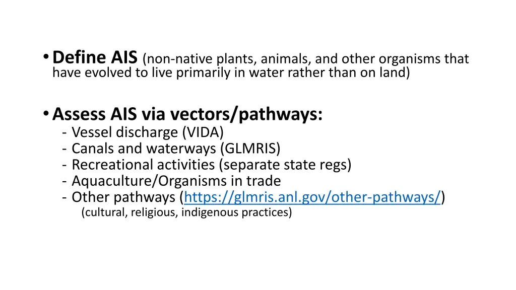 define ais non native plants animals and other