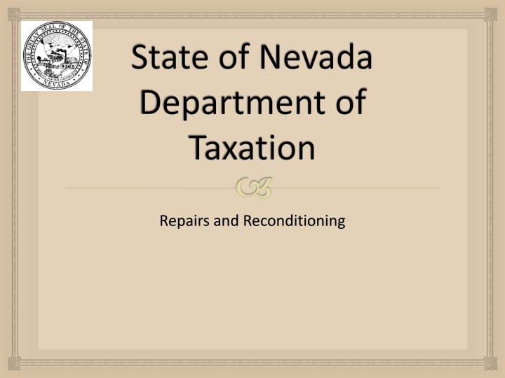 state of nevada department of taxation