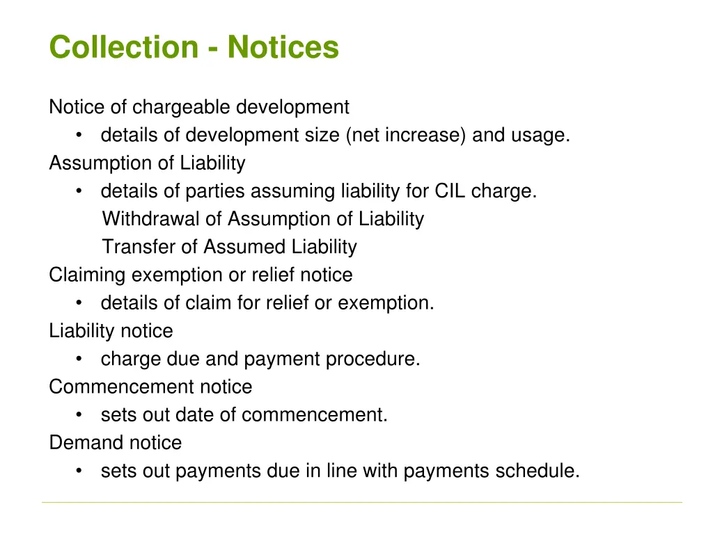 collection notices