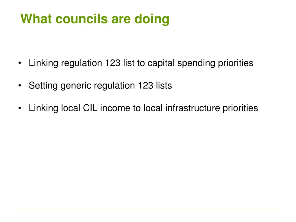 what councils are doing