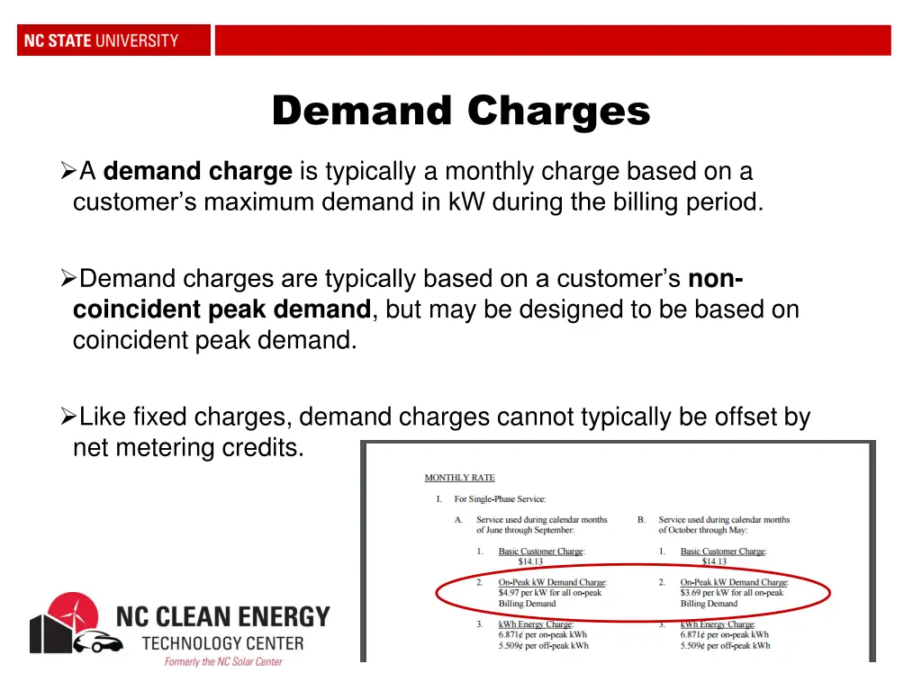 demand charges