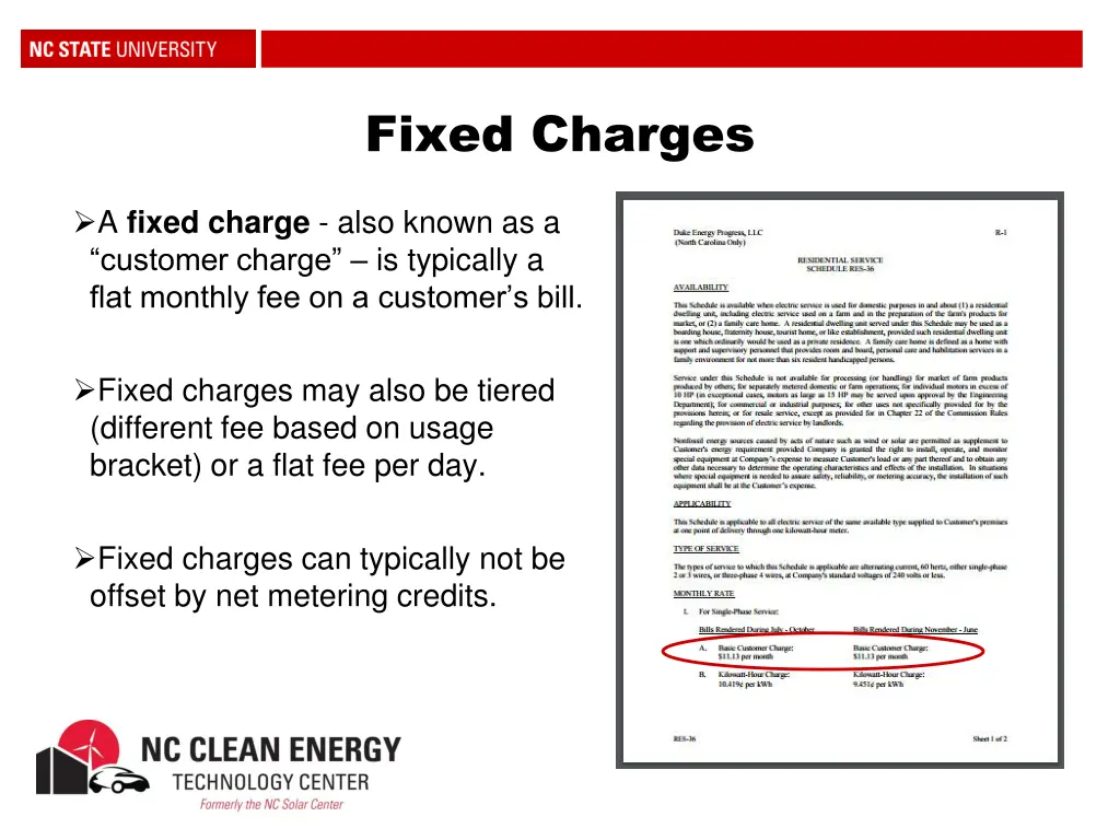 fixed charges