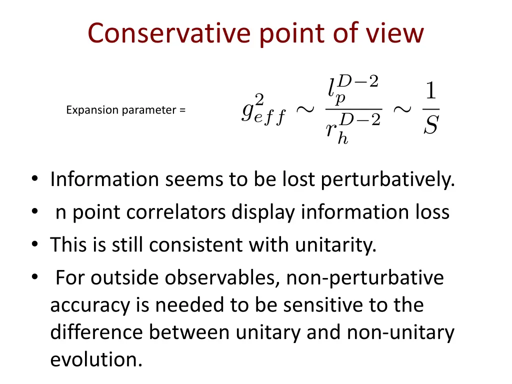 conservative point of view