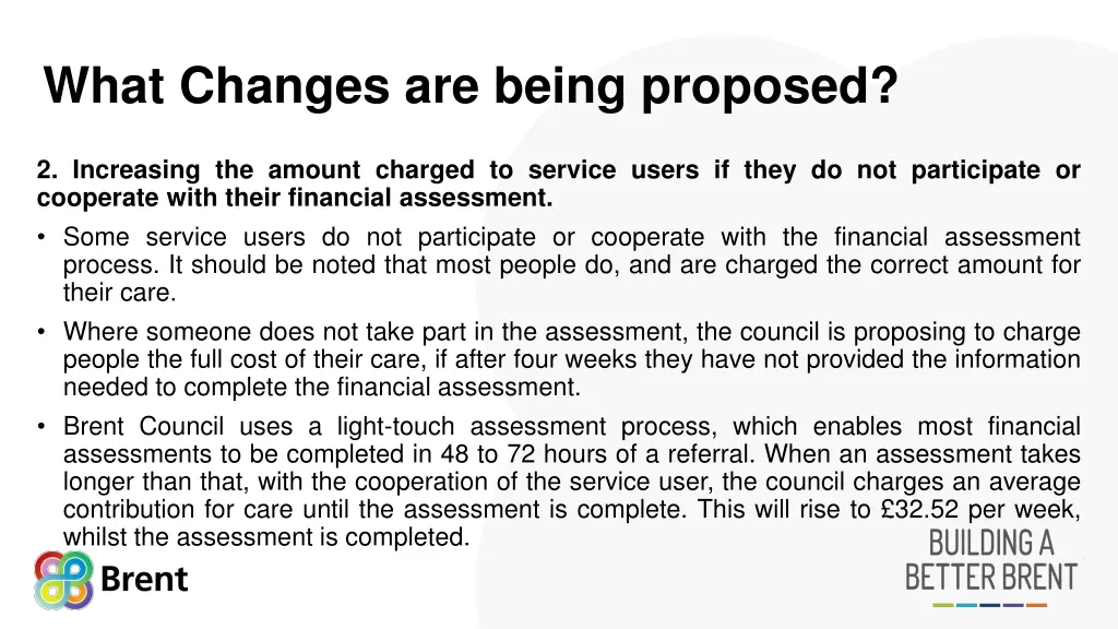 what changes are being proposed 2