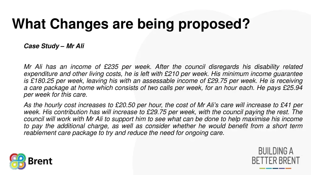 what changes are being proposed 6