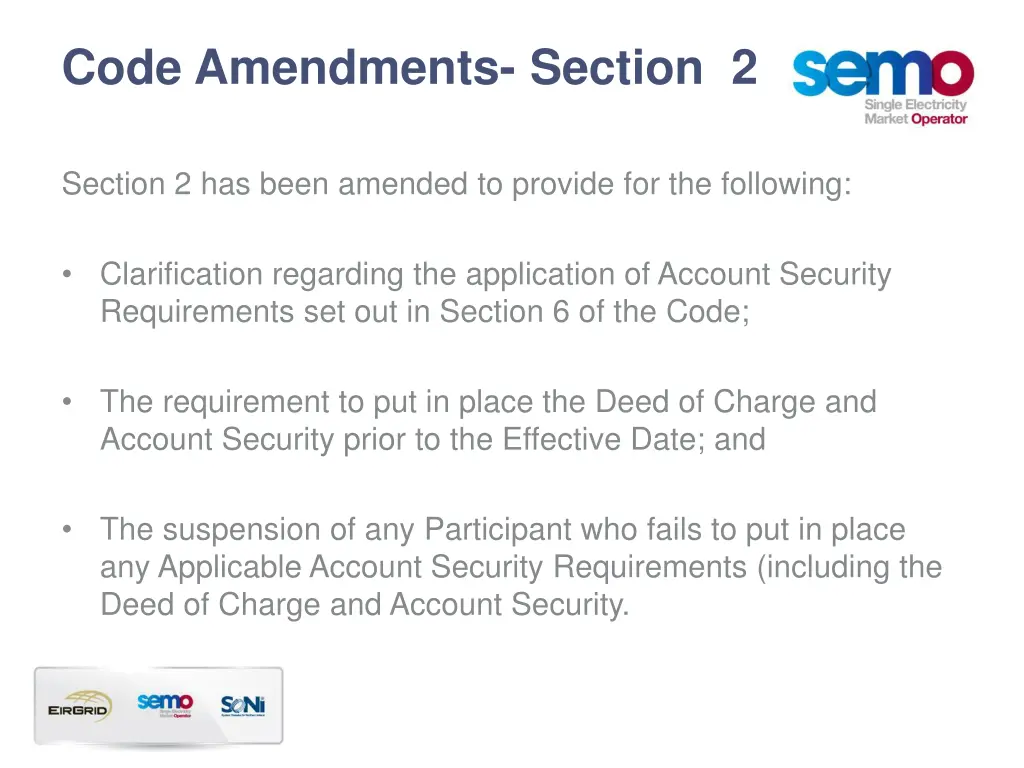 code amendments section 2