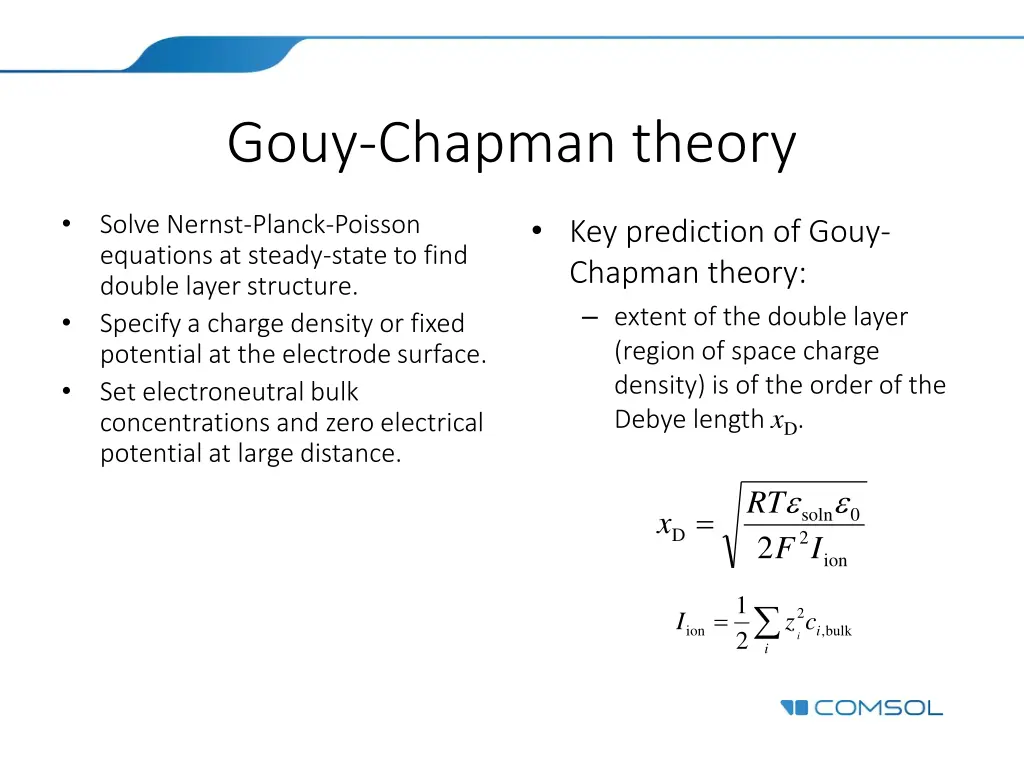 gouy chapman theory